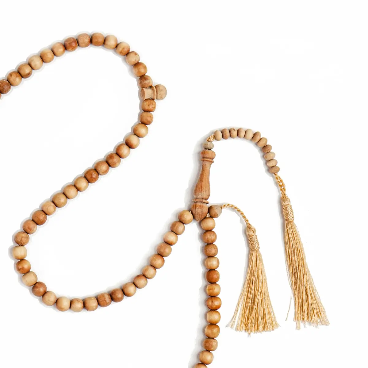 Nusantara Shop Sandalwood Tasbih 99 Beads 8mm | Natural Wood Islamic Prayer Beads for Meditation & Dhikr - view 6