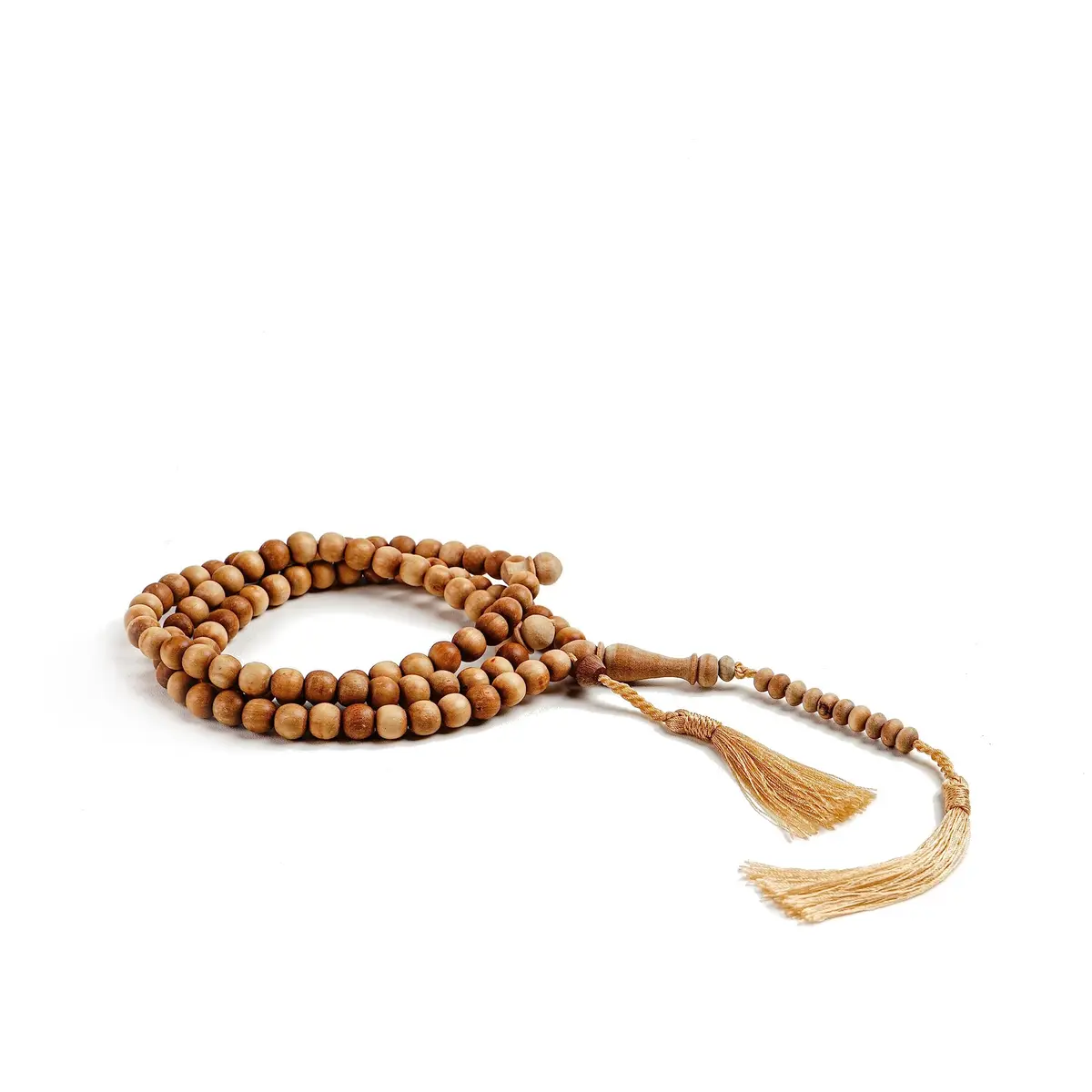 Nusantara Shop Sandalwood Tasbih 99 Beads 8mm | Natural Wood Islamic Prayer Beads for Meditation & Dhikr - view 7