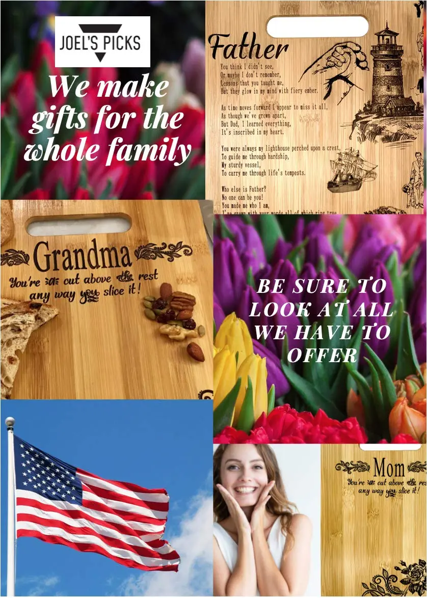 Joel's Picks Engraved Bamboo Cutting Board 23.5cm x 32.4cm | Mother-in-Law Gift with Custom Quotes - view 6
