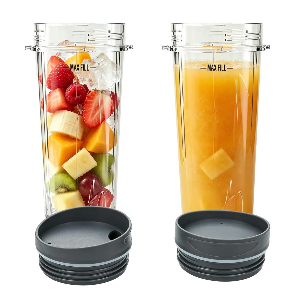 GahsElec Blender Cups Fit for Ninja, Replacement Parts 16oz | BPA Free & Dishwasher Safe - main product image