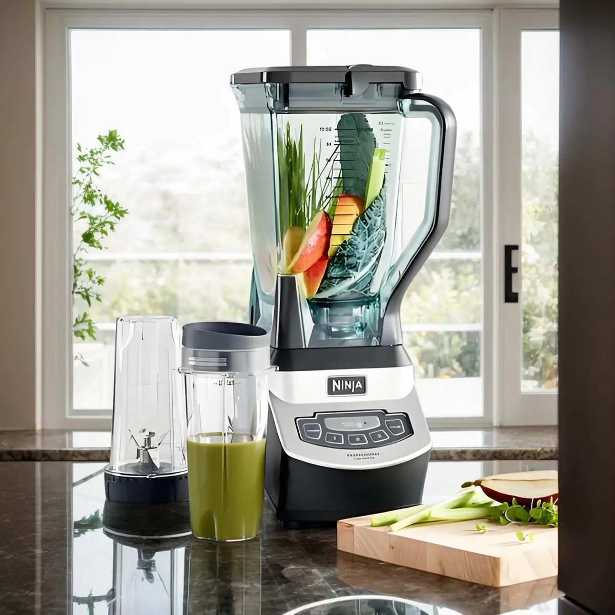 GahsElec Blender Cups Fit for Ninja, Replacement Parts 16oz | BPA Free & Dishwasher Safe - view 2