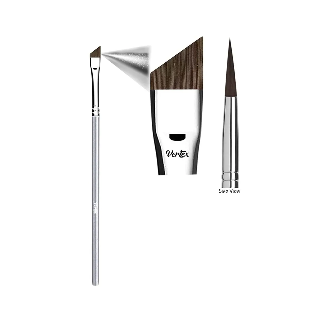Vertex Angled Eyeliner Brush Slanted for Clean Lines | Precision Winged Liner for Gel & Liquid Liner - main product image