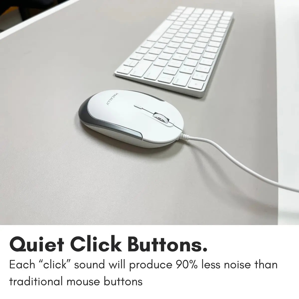 Macally Wired USB C Mouse for Mac & Windows - 3 Button & Scroll Wheel | Ambidextrous Design, DPI Switch 800/1200/1600/2400 - view 5