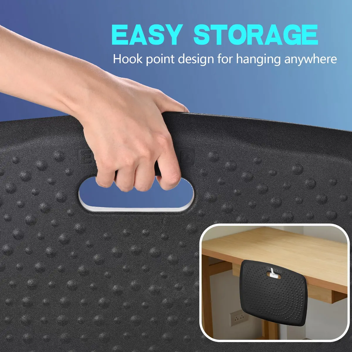 ergohead Anti Fatigue Kitchen Floor Mat Comfort Standing Mat, 17" x 22" | Relieves Fatigue & Supports Feet - view 7