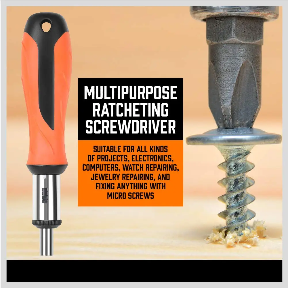 SEDY 124-Piece Magnetic Screwdriver Set with Plastic Racking | Versatile DIY Tools for Men - view 7
