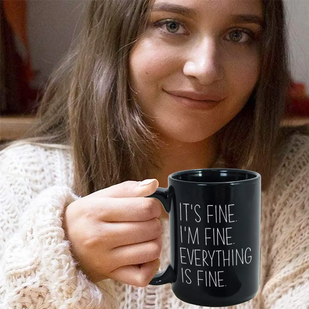Bubble Hugs Mom Coffee Mug 15 oz Black | Funny Witty Sarcasm Humor Mother Women - view 7