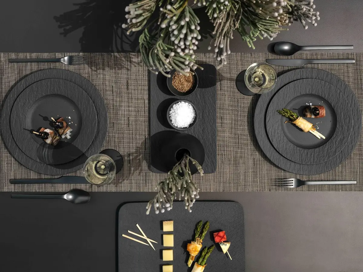Villeroy & Boch Manufacture Rock, Modern Bowl for Finger Food and Dips | Premium Porcelain, Dishwasher Safe, Black - view 4