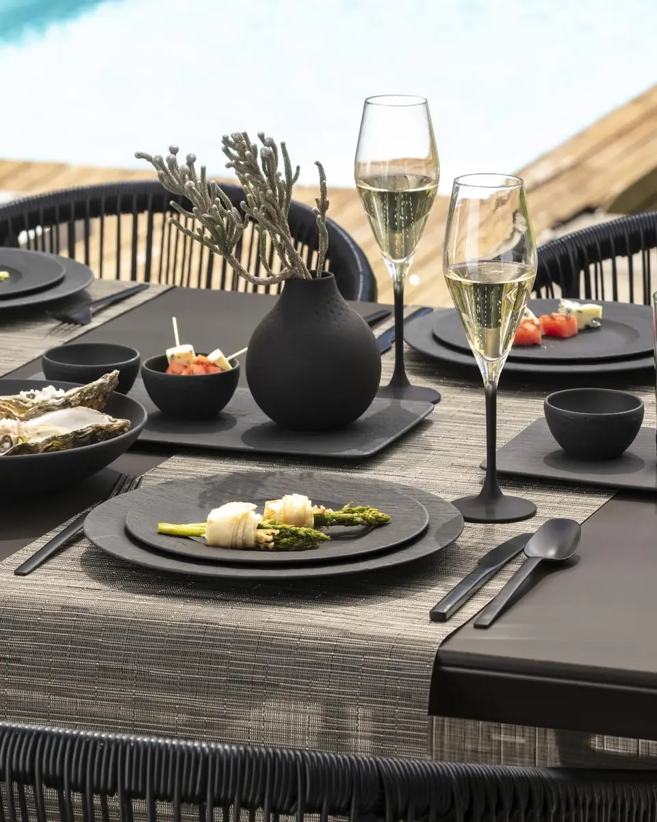 Villeroy & Boch Manufacture Rock, Modern Bowl for Finger Food and Dips | Premium Porcelain, Dishwasher Safe, Black - view 2