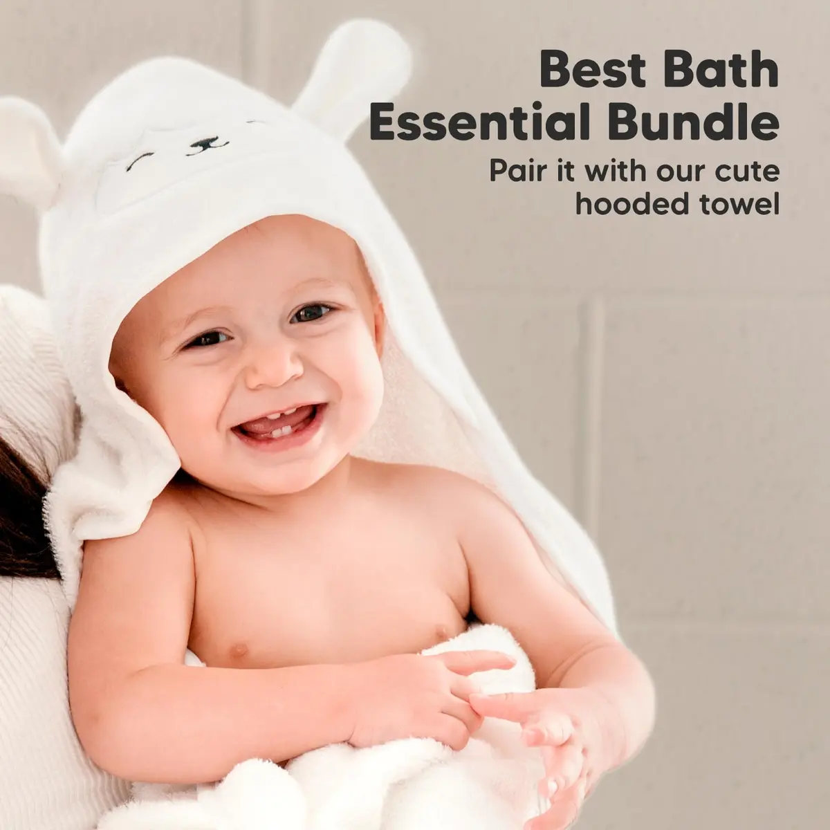 KeaBabies Baby Washcloths 10x10 in Cool Gray | Ultra-Soft Bamboo, Reusable & Absorbent for Gentle Baby Care - view 9