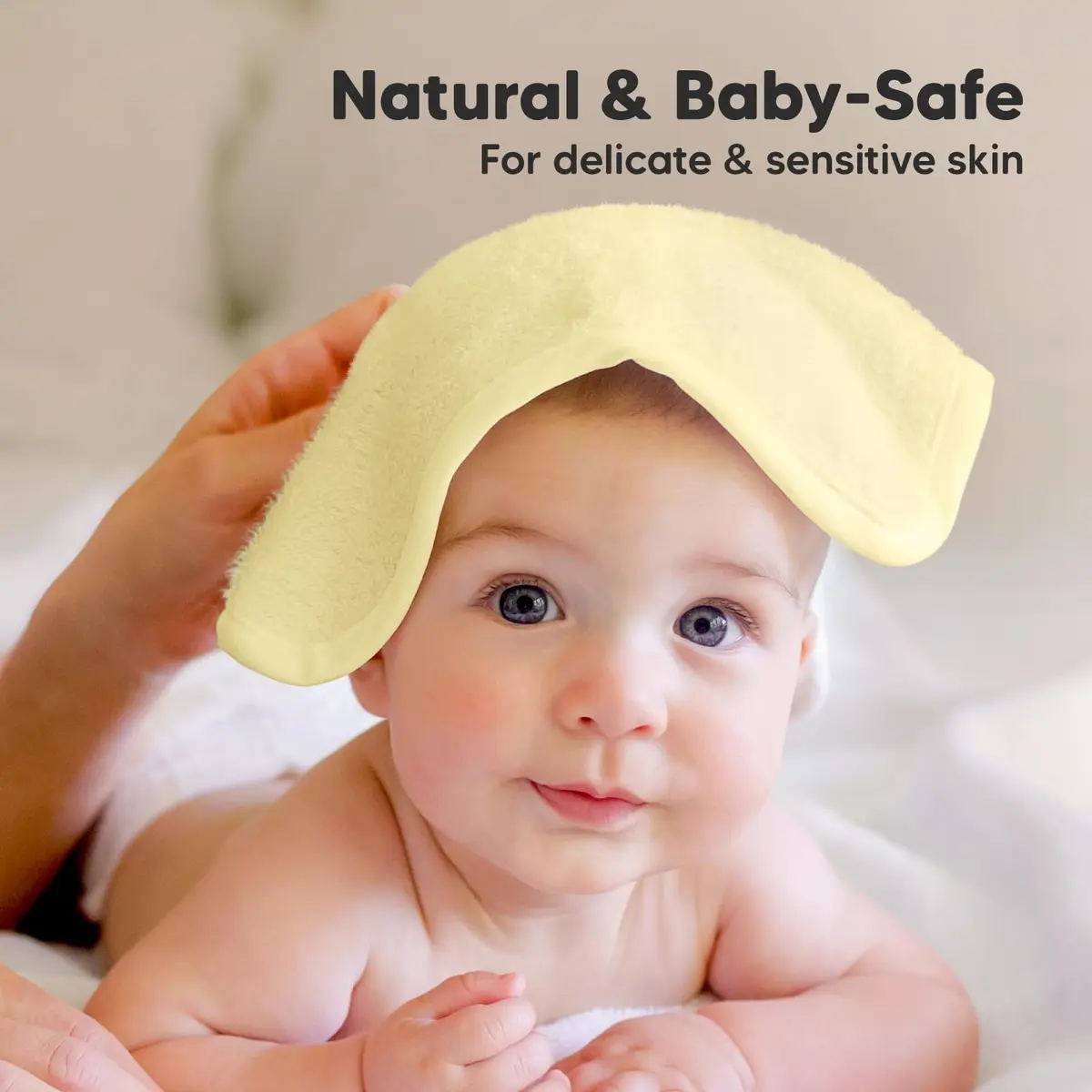 KeaBabies Baby Washcloths 6-Pack | Ultra-Soft Bamboo Face & Body Cloths for Newborns & Toddlers - view 5