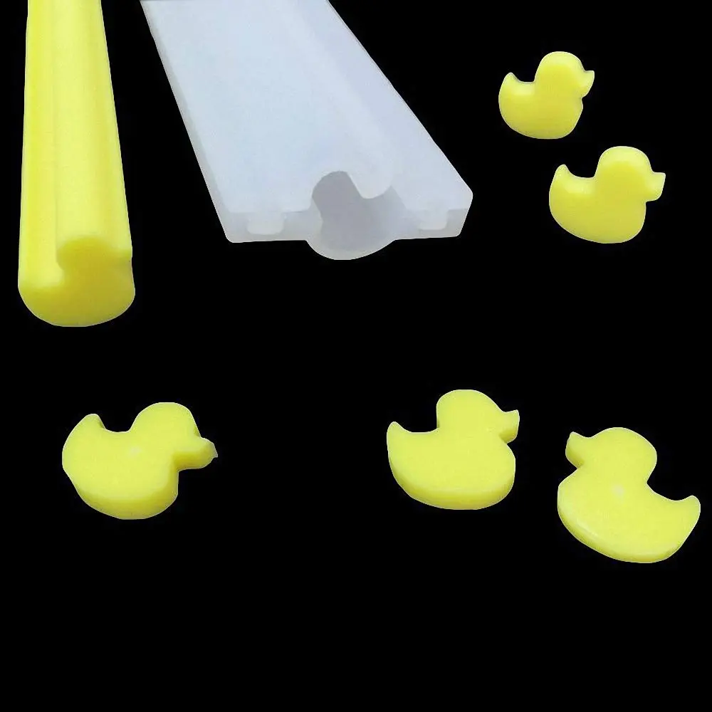 MoldFun Little Rubber Duck Shaped Long Tube Silicone Mold | Handmade Candle Mold Embed Soap Making Supplies - view 2