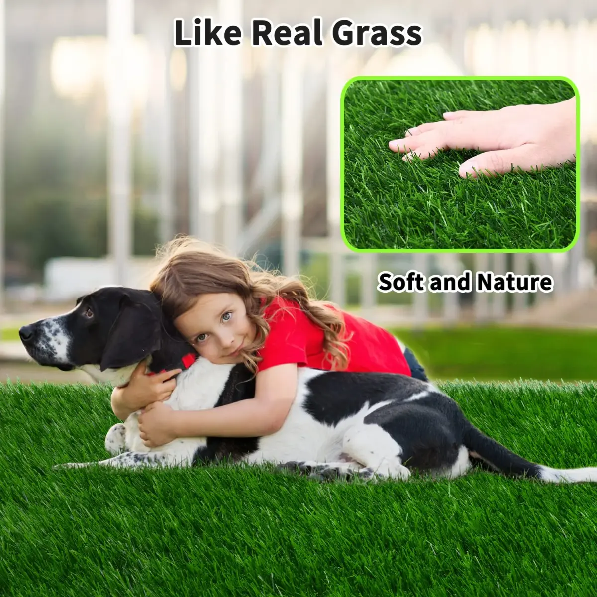 PICK FOR LIFE Reusable Dog Potty Training Grass Pad 80cm x 100cm (31.5in x 39.3in) | Fast-Drain, Easy-Clean Artificial Turf - view 4