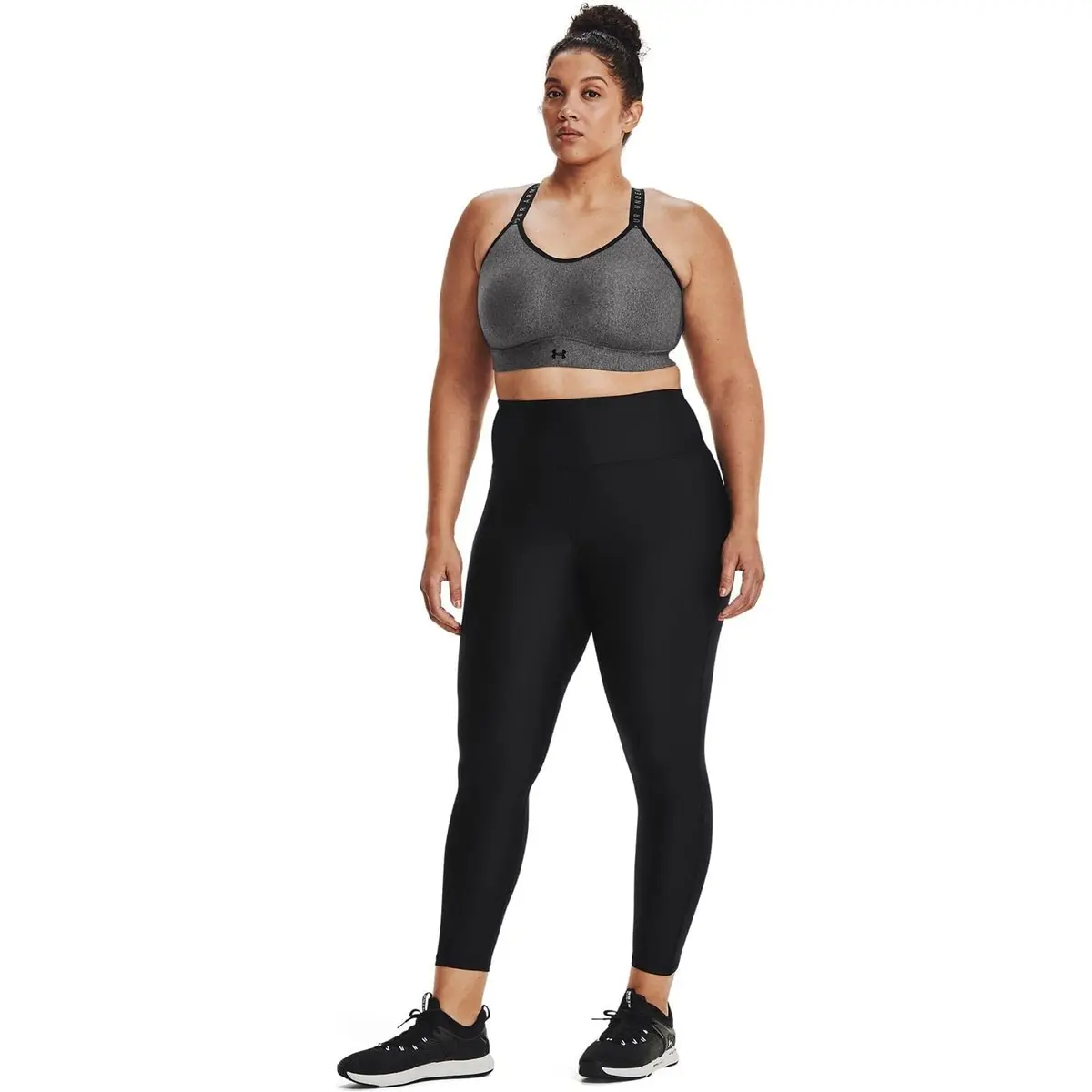 Under Armour Women's Tech High Rise Leggings Black LG | Moisture-Wicking & 4-Way Stretch - view 4