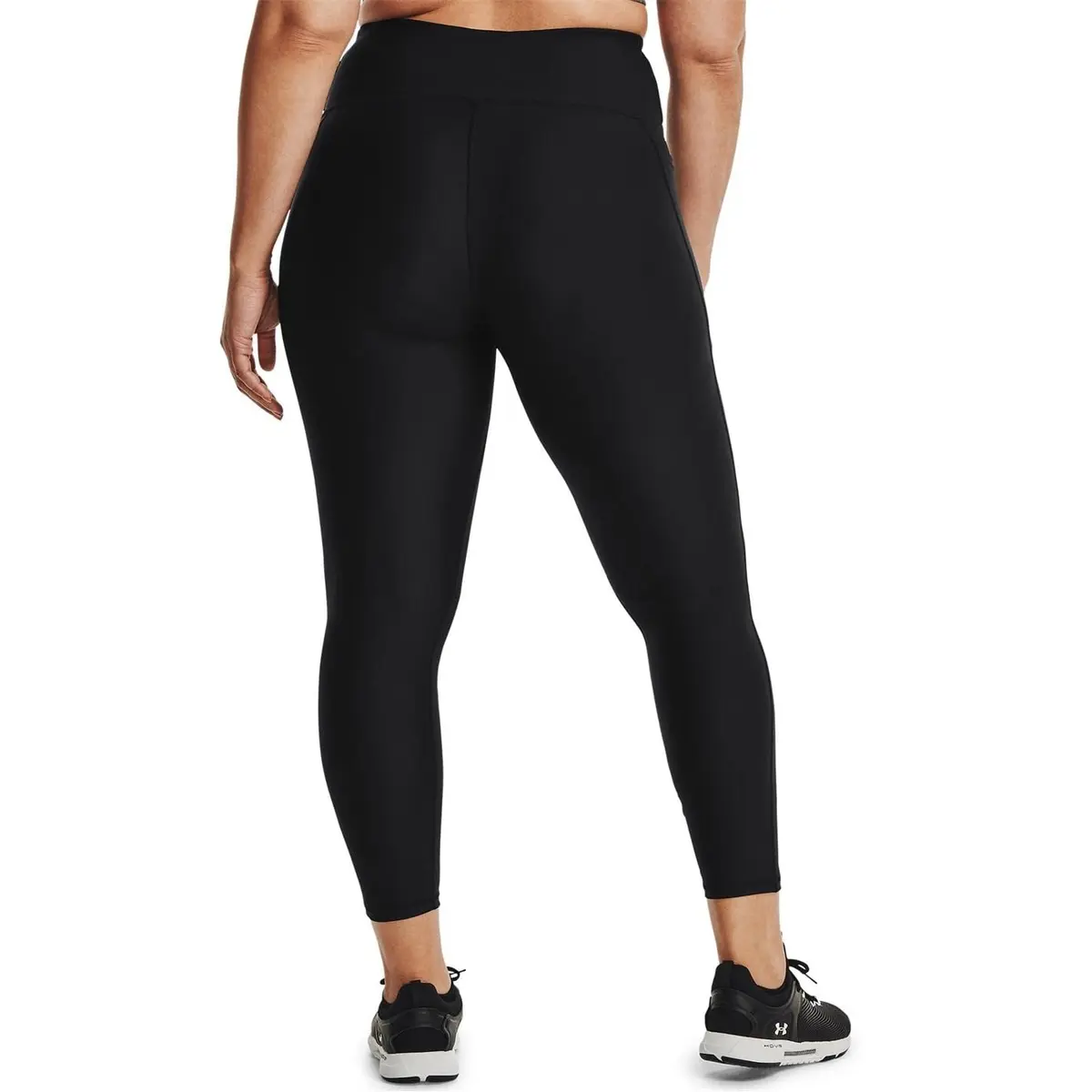 Under Armour Women's Tech High Rise Leggings Black LG | Moisture-Wicking & 4-Way Stretch - view 3