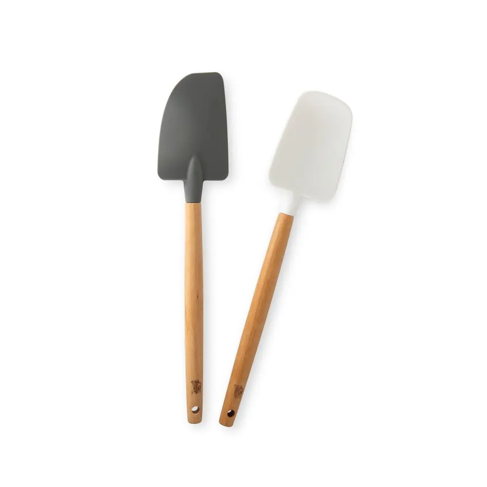 Nordic Ware Spatula Set, Large, Multi-Color | 28g (1 oz) Silicone & Beechwood Utensils | Heat-Resistant to 450°F - main product image