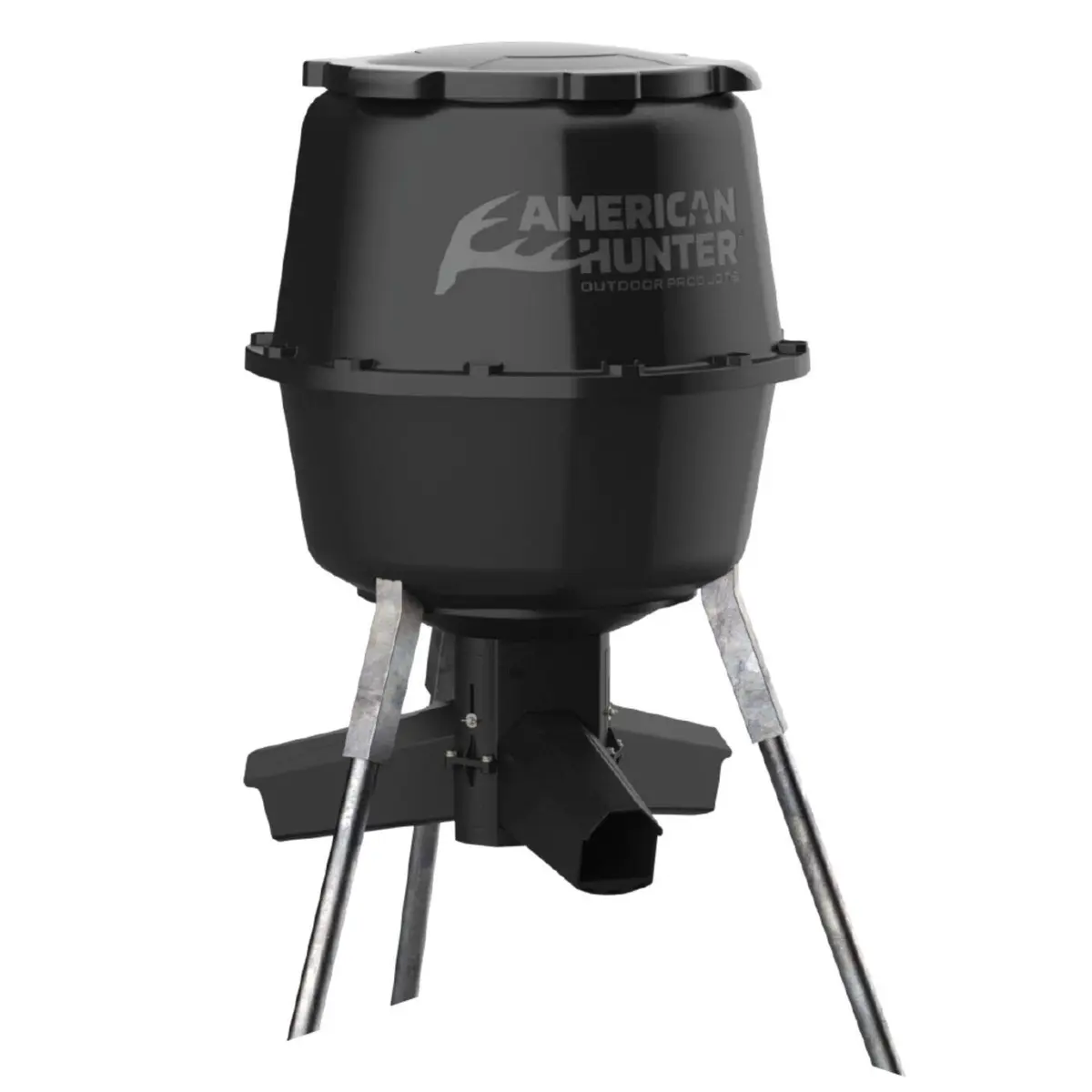 American Hunter 30-Gallon Nesting Hopper Gravity Deer Feeder | Maintenance-Free Tripod Game Feeder (en_US) - main product image