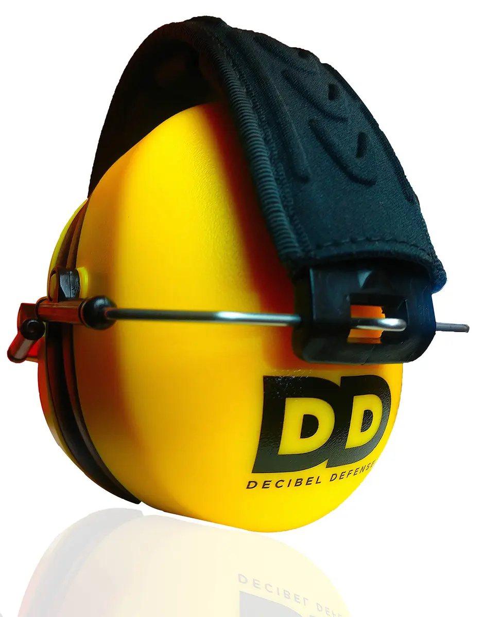 DECIBEL DEFENSE Ear Protection Ear Muffs 37 dB NRR | Industry-Leading Noise Reduction for Shooting & Construction - main product image