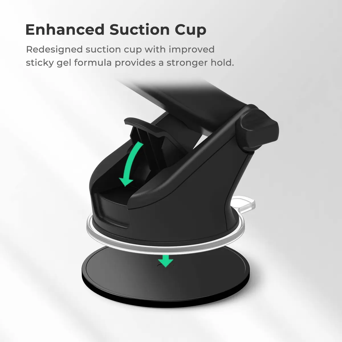 iOttie Easy One Touch 5 Signature Dashboard & Windshield Car Mount Phone Holder with Telescopic Arm, 20.3 cm (8 inches) Extension | Secure Grip for Smartphones - view 4