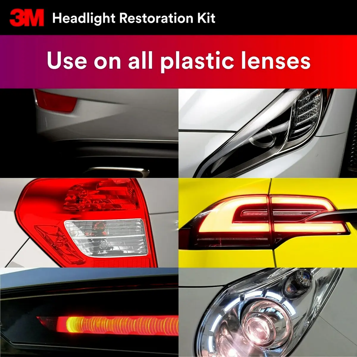 3M Headlight Lens Restoration Kit 2-Pack | Restores Cloudy Yellowed Plastic Lenses - view 9