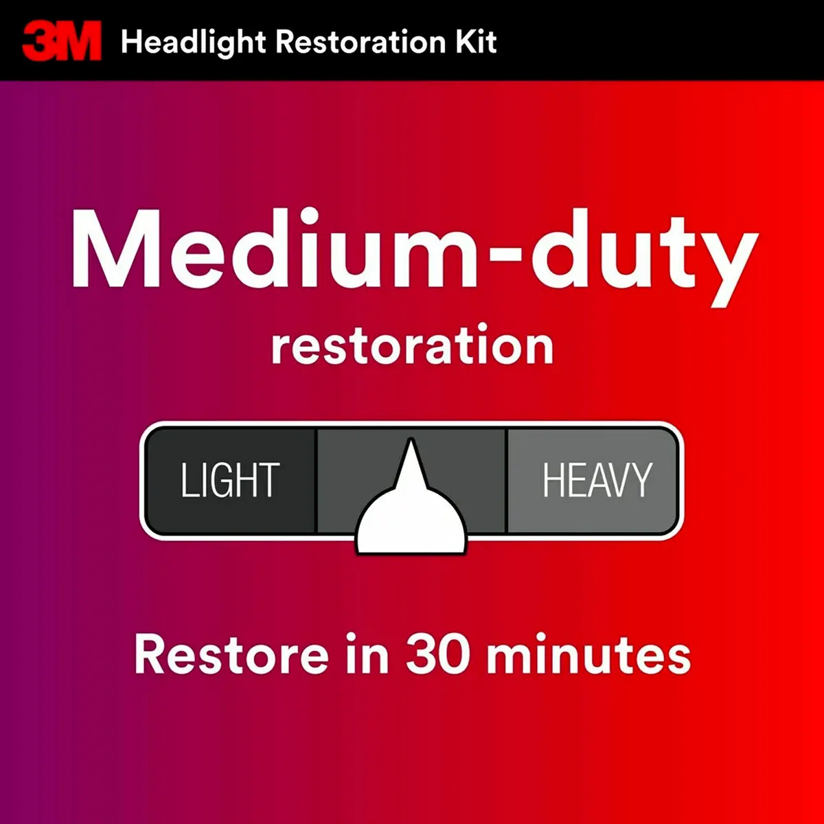 3M Headlight Lens Restoration Kit 2-Pack | Restores Cloudy Yellowed Plastic Lenses - view 3