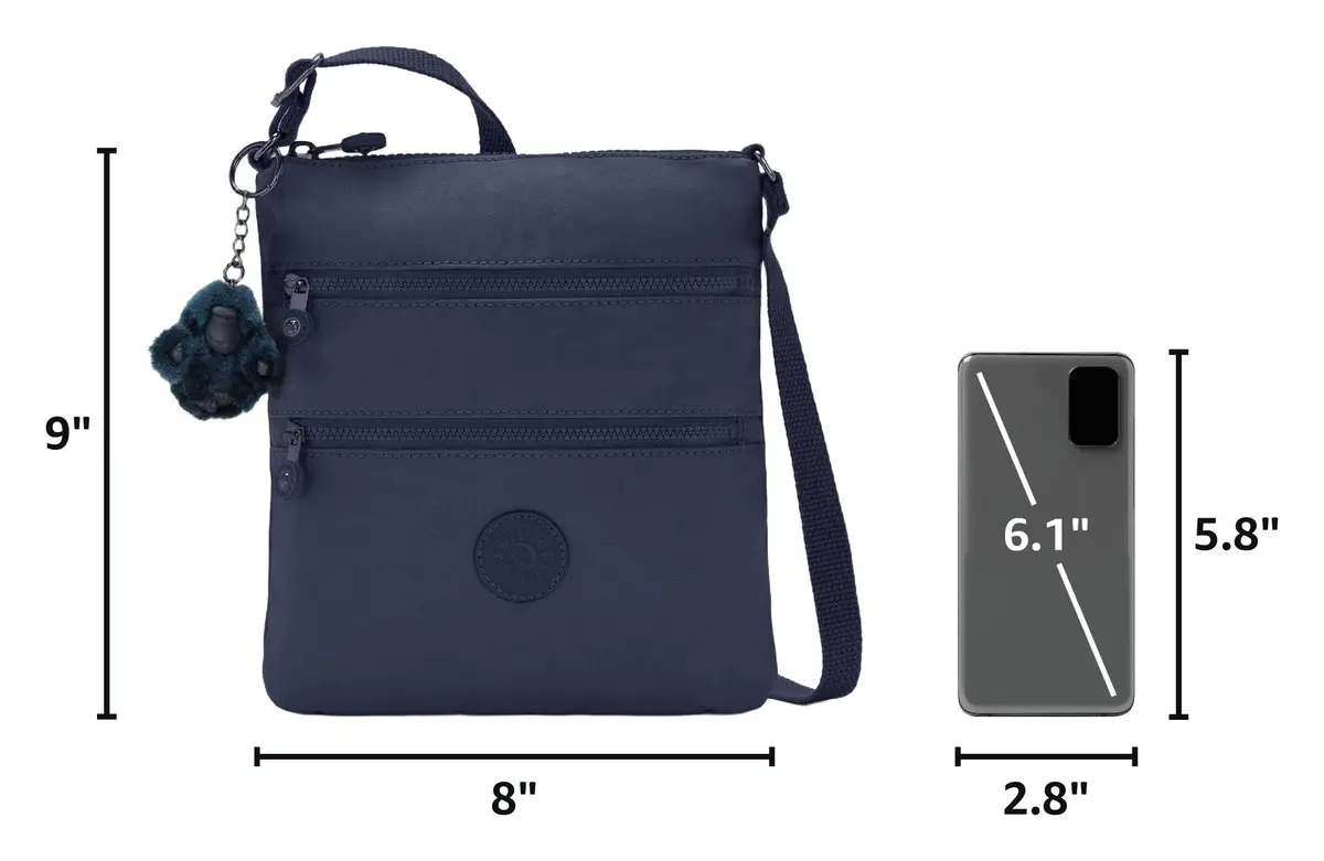 Kipling Keiko Mini Bag Water-Resistant Nylon Adjustable Crossbody Bag 8"L x 9"H - view 3