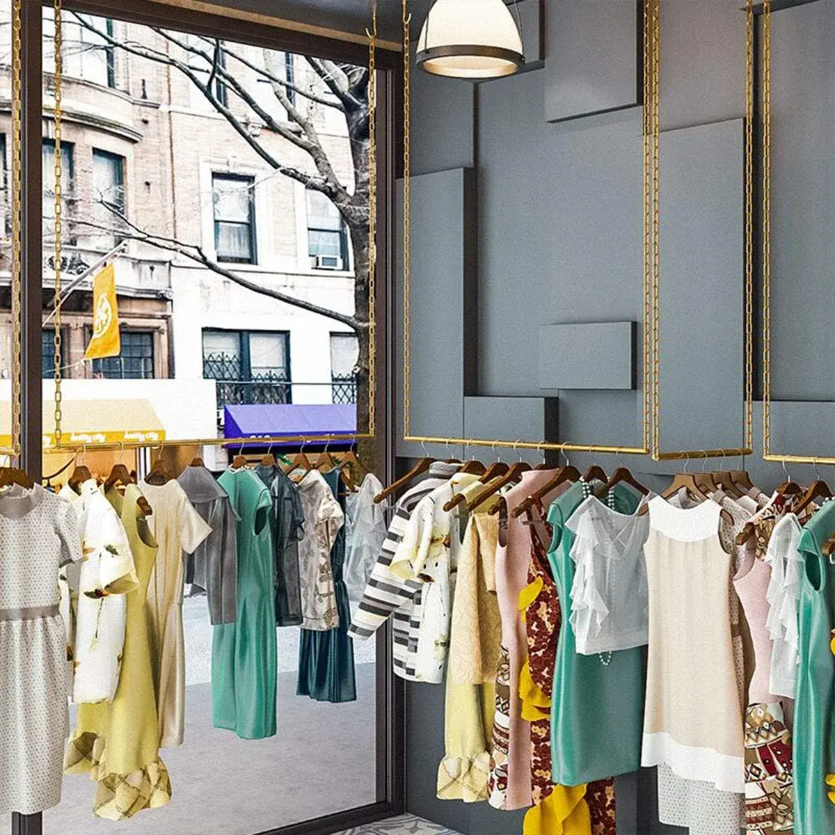 Ethemiable Adjustable Height Garment Rack 24" L (61 cm) | Holds 40 lbs - view 5