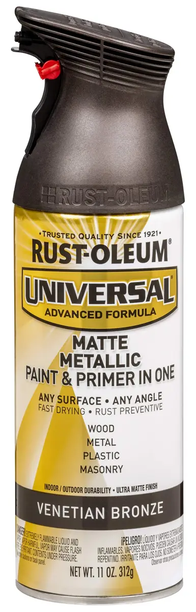 Rust-Oleum Universal All Surface Matte Venetian Bronze Metallic Spray Paint, 11 oz - main product image