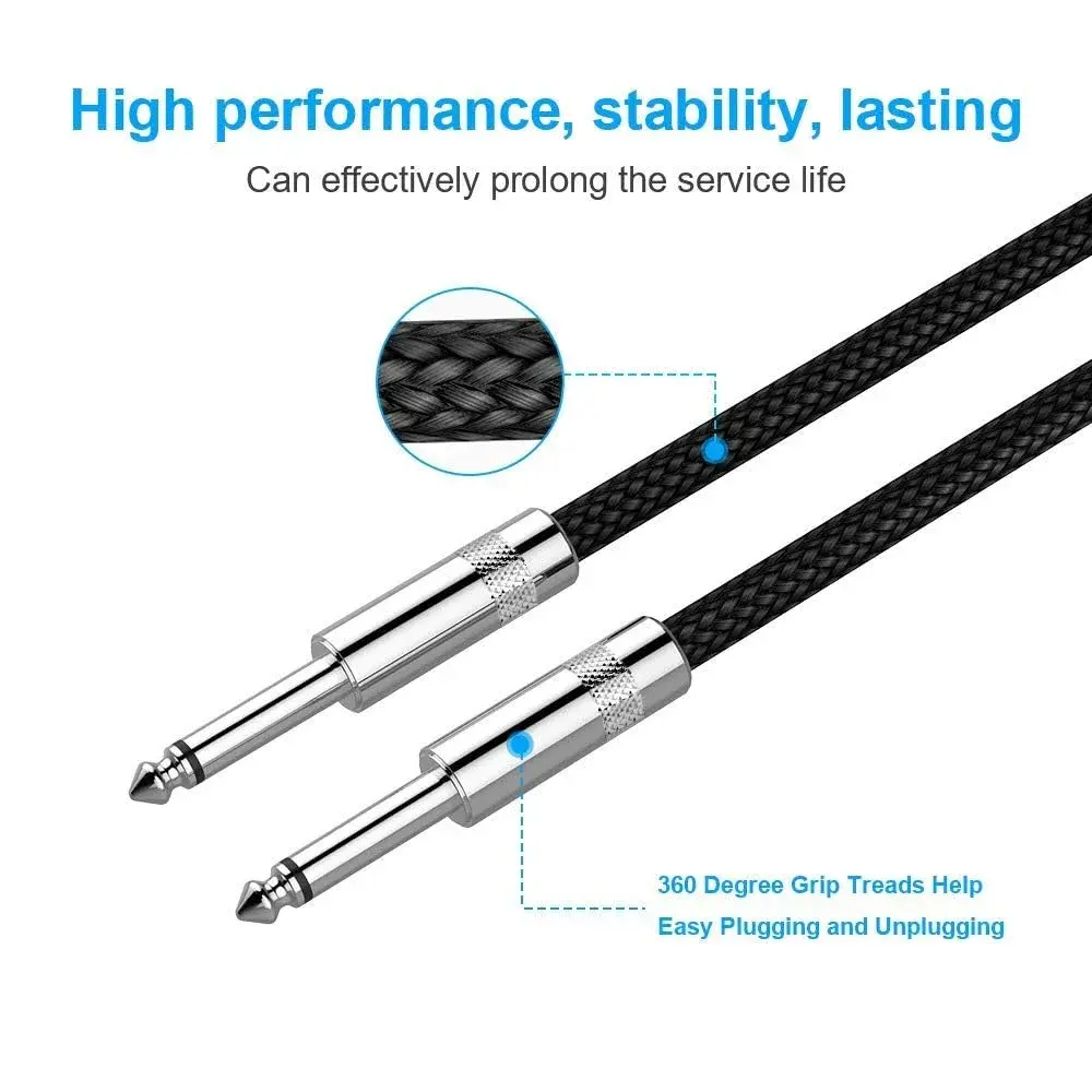 New Bee 20 ft (6.1 m) Instrument Cable | Low Noise High Fidelity Balanced Audio - view 4