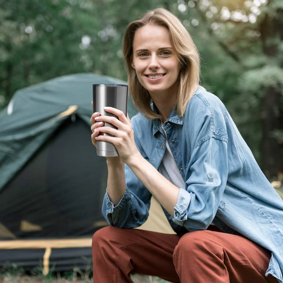 HASLE OUTFITTERS 30oz (850ml) Stainless Steel Tumbler Gift Set | Double Wall Vacuum Insulated Travel Mug - view 6