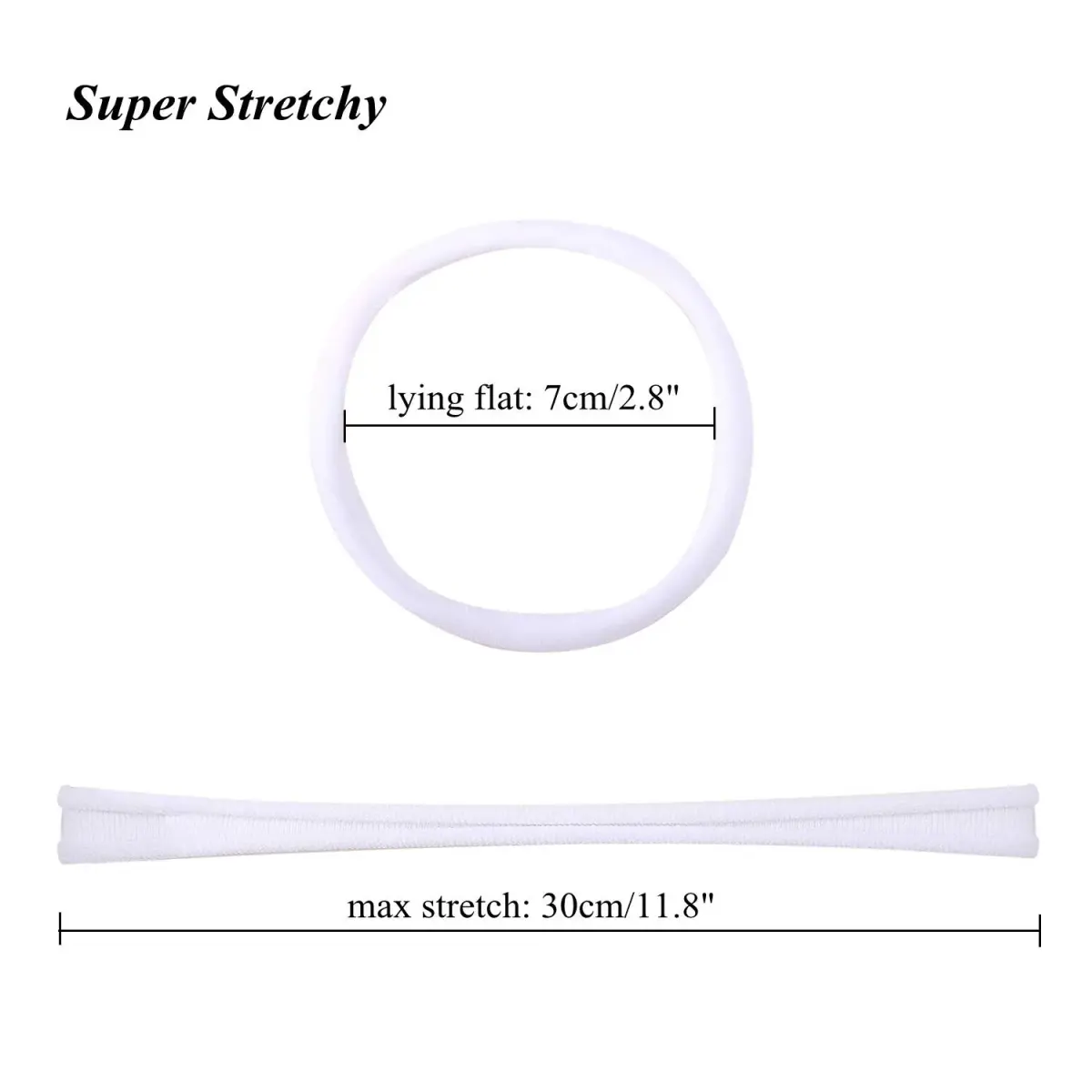 inSowni 50 Pack Super Soft Stretchy Nylon Headbands for Babies, Toddlers, and Women | 22cm (8.6") Unstretched Circumference - view 6