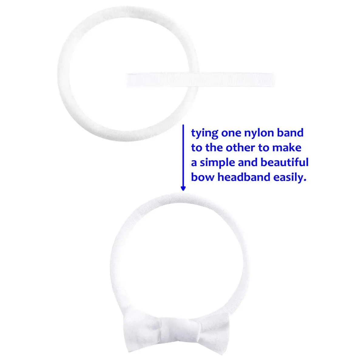 inSowni 50 Pack Super Soft Stretchy Nylon Headbands for Babies, Toddlers, and Women | 22cm (8.6") Unstretched Circumference - view 4