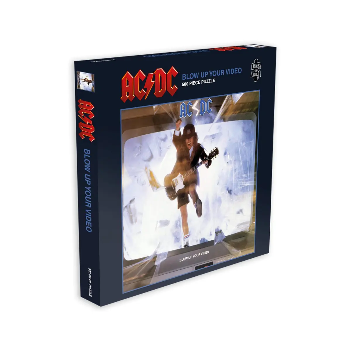 RockSaws AC/DC Blow Up Your Video 500 Piece Jigsaw Puzzle | Classic Rock Music Memorabilia (16 x 16 in) - main product image
