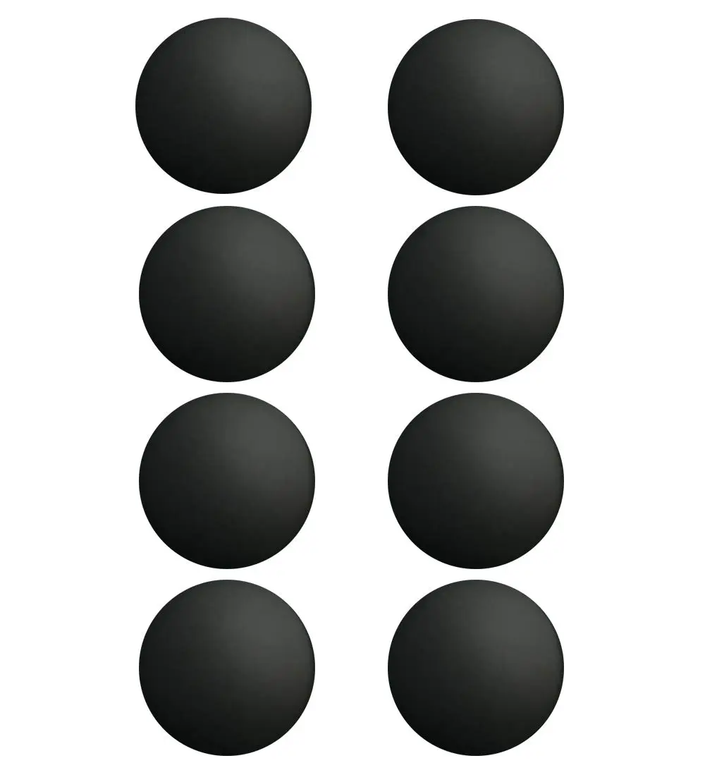 UOTOO Laptop Rubber Feet 0.7 inch Diameter | Non-Slip Replacement Bottom Case Feet for MacBook Pro/Air Shell Cover (8 Pcs, Black) - main product image