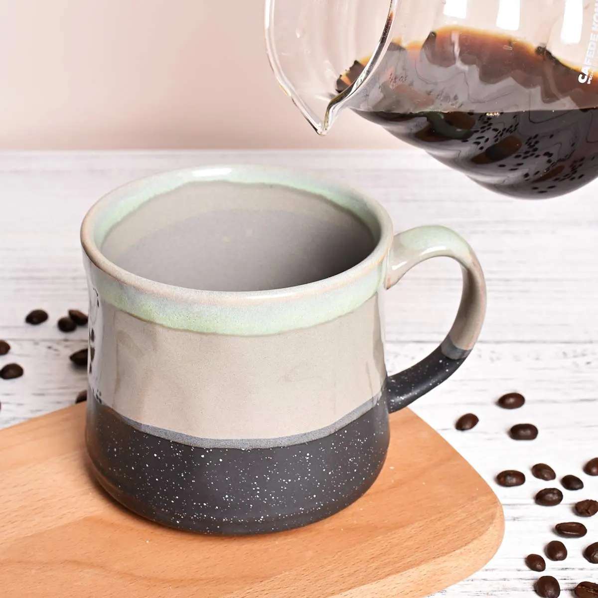 Bosmarlin Large Ceramic Coffee Mug 21 Oz | Durable, Lead-Free, Microwave & Dishwasher Safe - view 5
