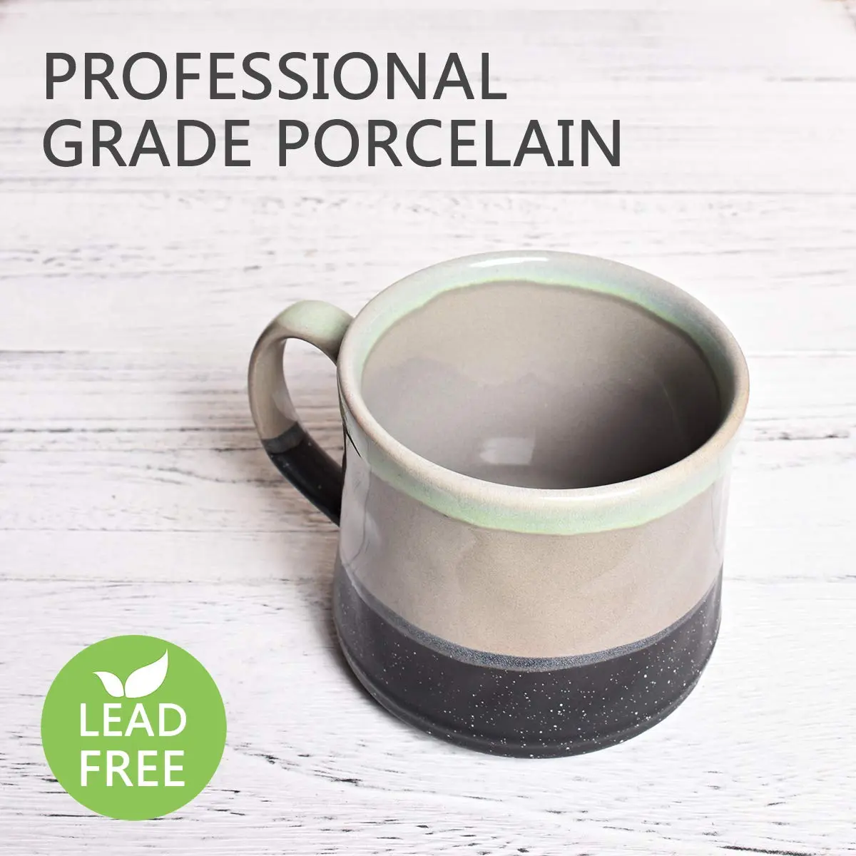 Bosmarlin Large Ceramic Coffee Mug 21 Oz | Durable, Lead-Free, Microwave & Dishwasher Safe - view 3