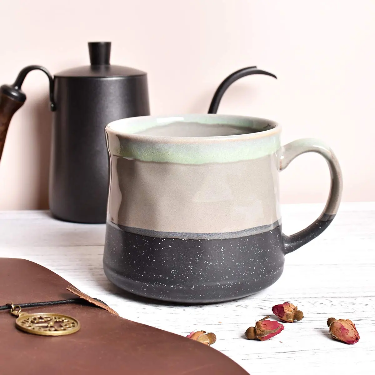 Bosmarlin Large Ceramic Coffee Mug 21 Oz | Durable, Lead-Free, Microwave & Dishwasher Safe - view 4