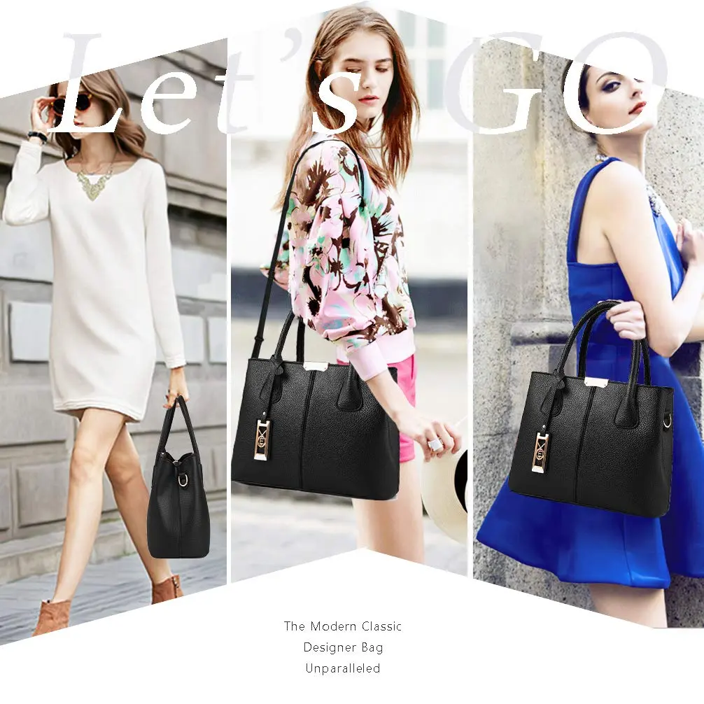 COCIFER Women's Shoulder Tote Bag PU Leather Approx 31cm x 21cm x 13cm | Modern Elegant Fashion - view 7