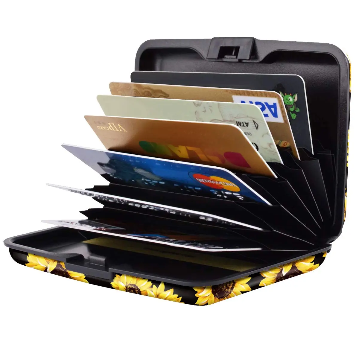 Coco Rossi RFID Aluminum Credit Card Holder Small Mini Wallet Women | Slim & Secure (70-120 chars) - view 4