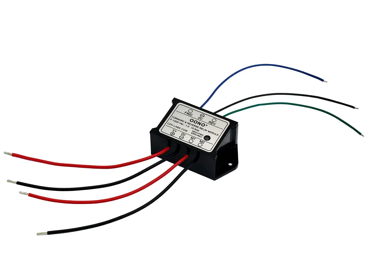 OONO 24V DC Reversing Relay Module with Momentary & Alternate Action Switches, 10A Rated Current | Powers Reversing Motor Equipment - view 3