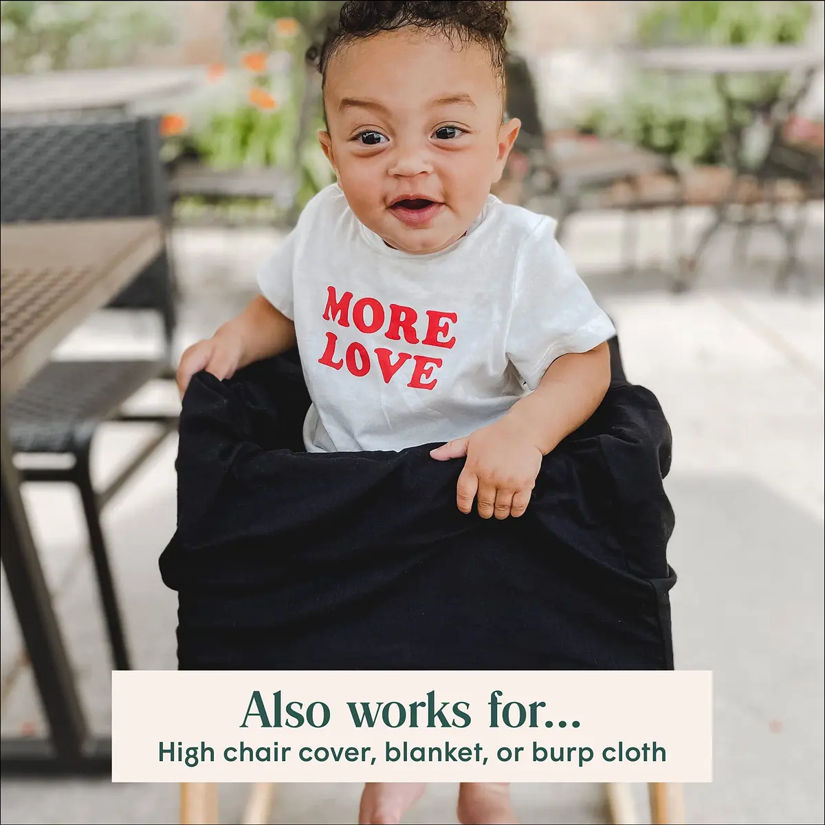 Simka Rose Multipurpose Baby Cover Moss | 71cm (28in) x 71cm (28in) | Breathable Viscose Blend - view 6