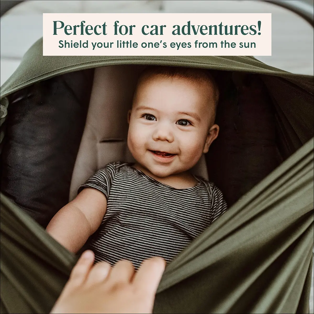 Simka Rose Multipurpose Baby Cover Moss | 71cm (28in) x 71cm (28in) | Breathable Viscose Blend - view 3