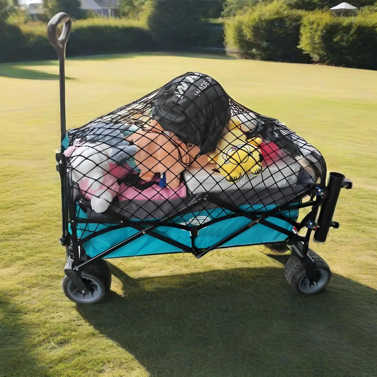 Mamiko Cargo Net for Utility Folding Wagon 24"X35.5"to 47"×71" | Heavy-Duty Elastic Nylon for Garden & Camping - view 10