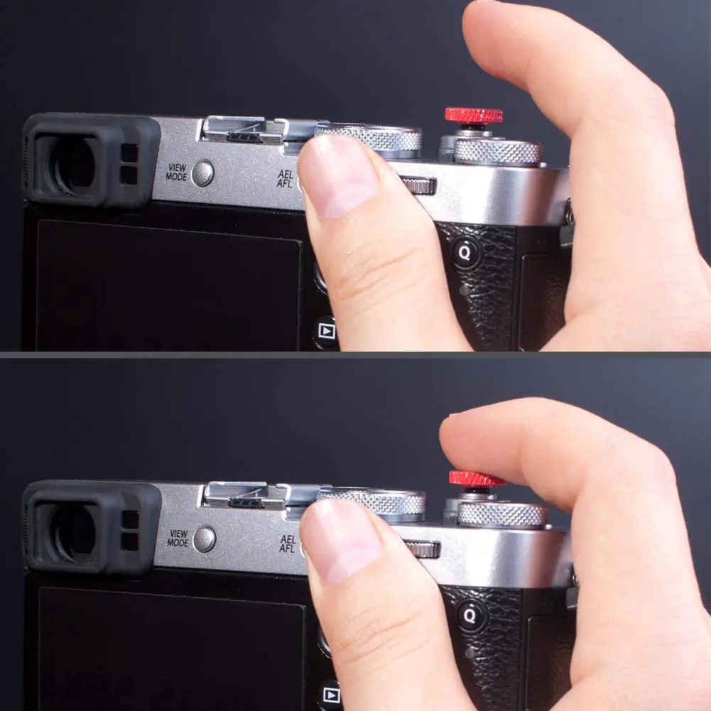 VKO Metal Soft Shutter Release Button Red (2-Pack) | Compatible with Standard Threaded Shutter Sockets - view 5