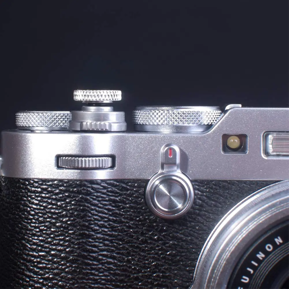 VKO Metal Soft Shutter Release Button Silver (2-Pack) | Compatible with Threaded Shutter Sockets - view 4