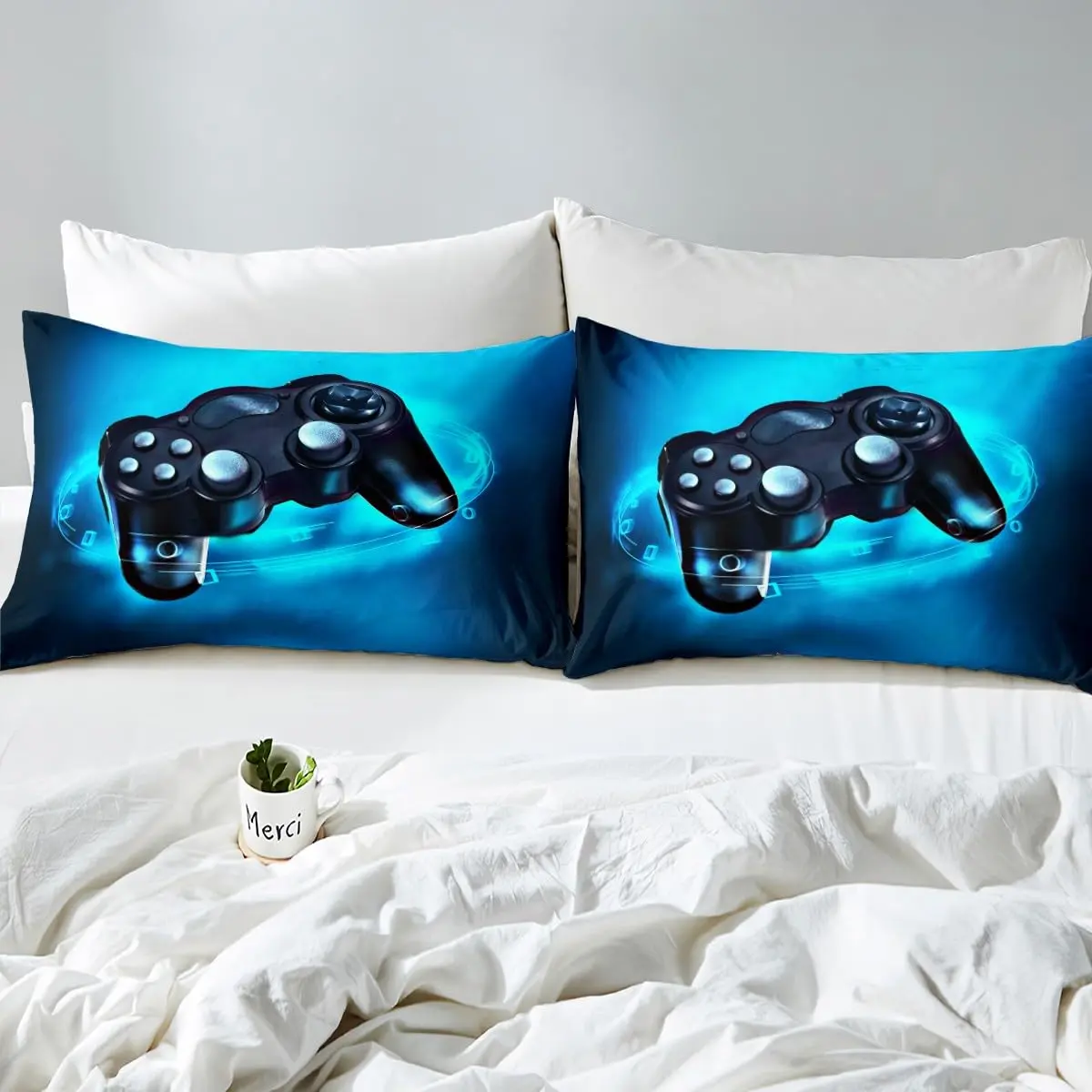 Feelyou Gamer Bedding Set Queen Size 183cm x 183cm (72"x72") | Modern Video Game Theme - view 5
