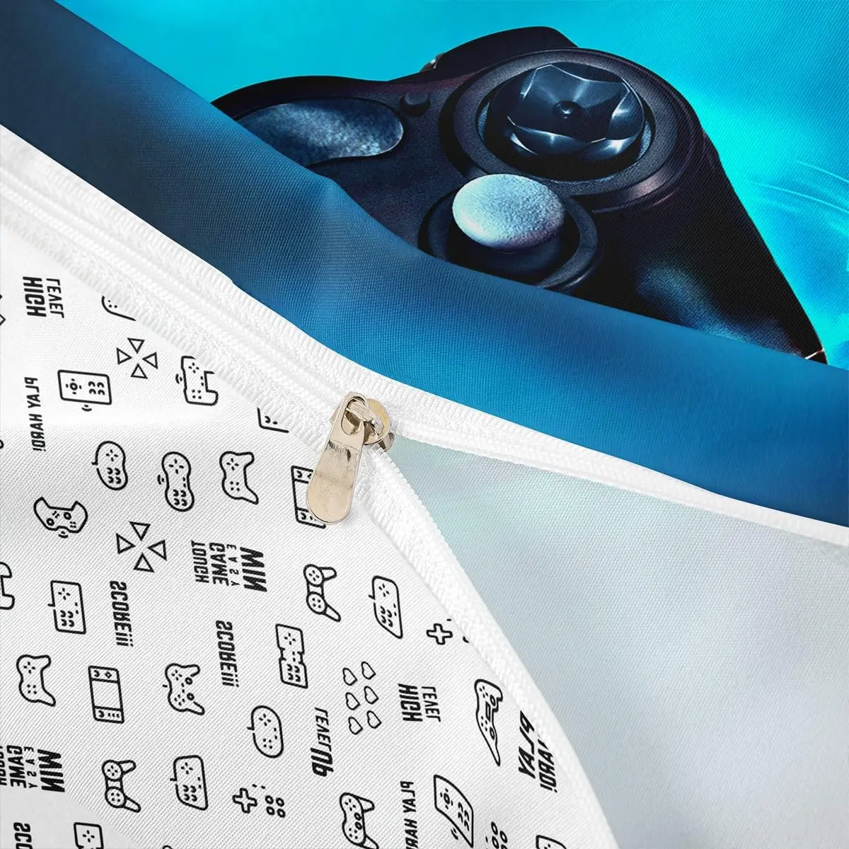 Feelyou Gamer Bedding Set Queen Size 183cm x 183cm (72"x72") | Modern Video Game Theme - view 6