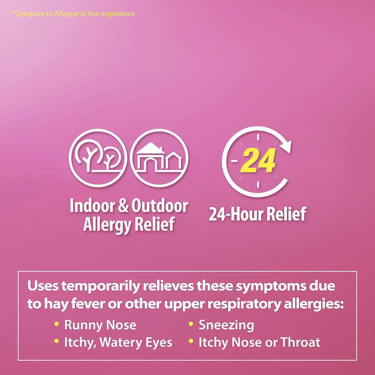 HealthA2Z Fexofenadine HCl 180mg | 24-Hour Allergy Relief, 120 Caplets - view 7