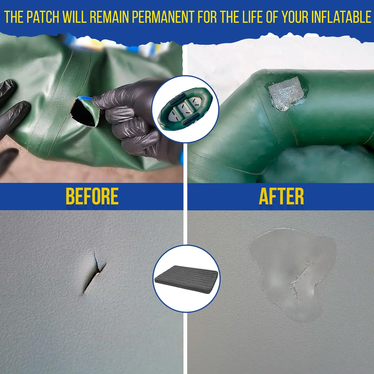 PVC Stitch AquaPro Liquid Patch Waterproof Repair Kit 20ml (0.67 Fl Oz) | For Inflatables, Pools, Hot Tubs & Gear - view 3