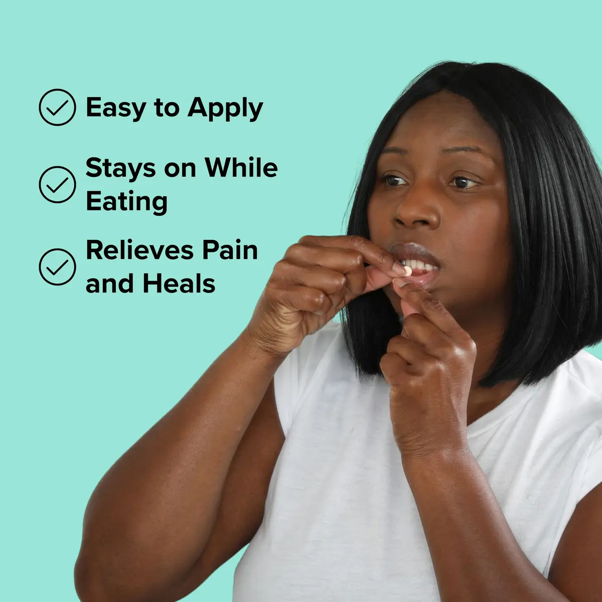 Dentemp Canker Cover Mouth Sore Treatment Tablets 6 Count | Fast-Acting Oral Pain Relief - view 6