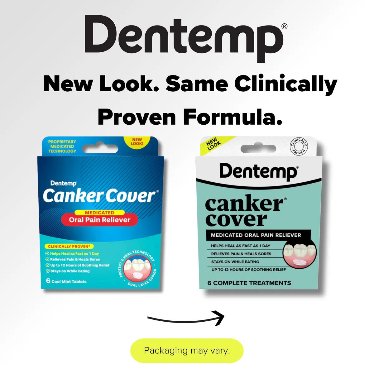 Dentemp Canker Cover Mouth Sore Treatment Tablets 6 Count | Fast-Acting Oral Pain Relief - view 3